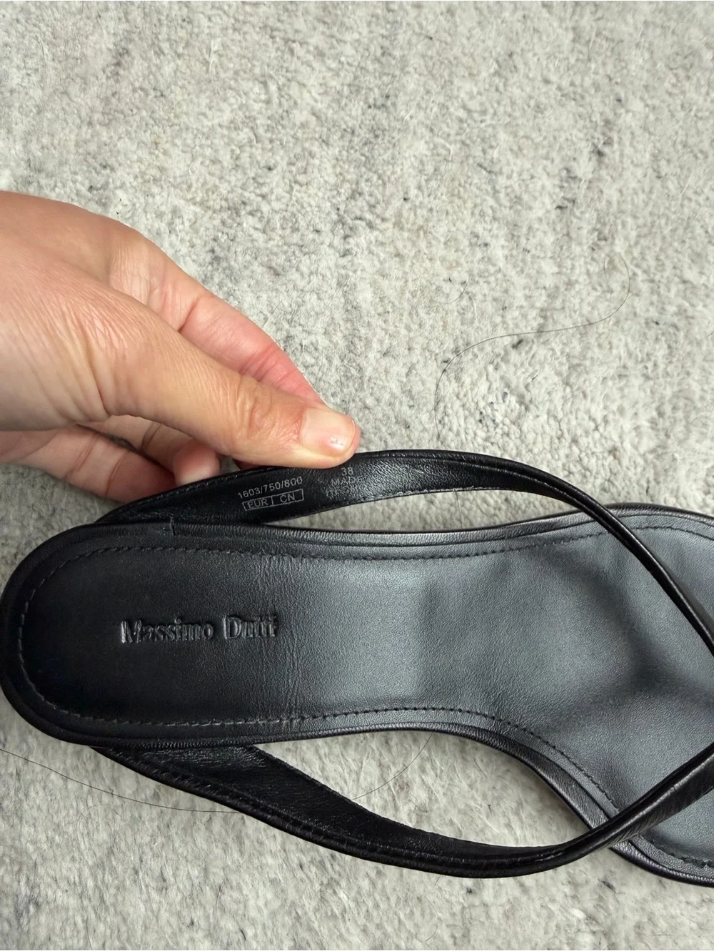 Massimo Dutti  MID-HEEL TOE SANDAL Thong Sandal
